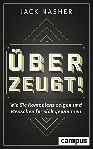 Buchcover Überzeugt! von Jack Nasher in Schwarz mit gelb-weißer Typografie