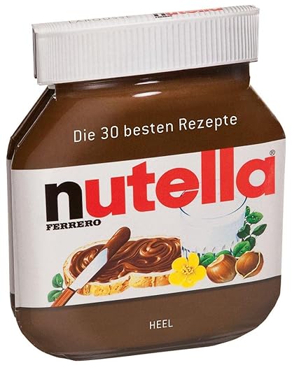 Rezeptbuch in Form eines Nutella-Glases mit 30 Rezepten